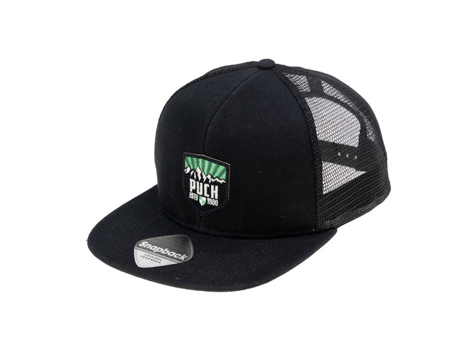 Cap Trucker Snapback with Puch logo patch black  product